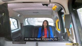 Fake Taxi - Tiny Colombian Linda Baker squirts everywhere fast hard bang POV blow job