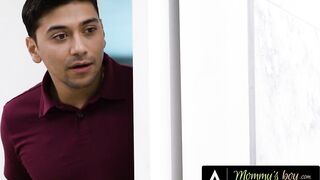 MAMMA'S MALE - Fake Plumber mother I'd like to fuck Cory Follow Plays With Her Teen Stepson's Large Pipe