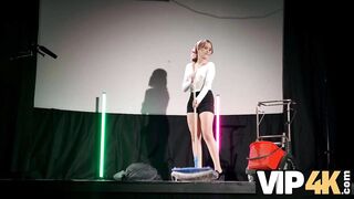 VIP4K. Stripping and giving anal to become a star. Sexy sex with Una Fairy