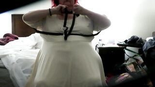 Dressing for peculiar dinner at a event from stripped to absolutely clothed