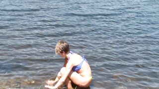 Banging on a German lake photo session with photographer - part 1