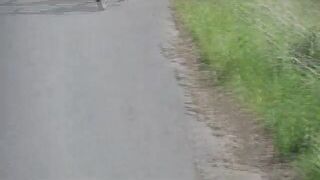 undressed bicycle race