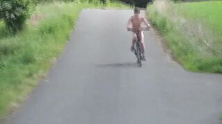 undressed bicycle race