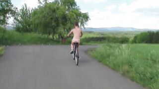 undressed bicycle race