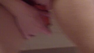 Nika in a washroom and her play with twat