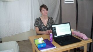 Masha at her raunchy exam once more - part 1