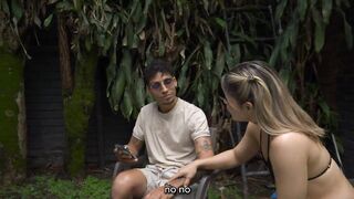 Taking my STEP COUSIN virginity by the pool!!