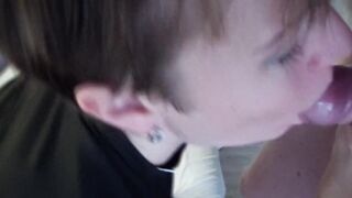 Fellatio for cash with my precious client with ejaculation