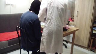 smutty lady interrogates a pliant dude - femdom sex