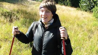 Public sex casting in the mountain - 1