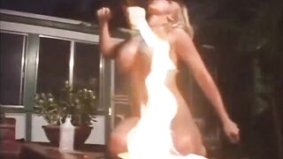 Massive breasts blond on the large schlong