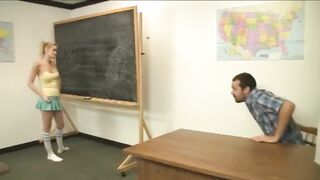 Student Jacks Off Her Teacher