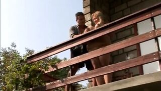 Large titties golden-haired mother i'd like to fuck boobs licking snatch banging in the garden