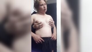 I play with her boobs for a whilst whilst they see on livecam previous to banging