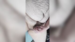 Playing with my chubby ramrod and groaning for u with ejaculation