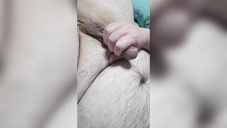 Playing with my chubby ramrod and groaning for u with ejaculation