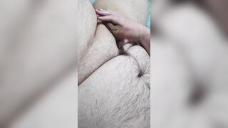 Playing with my chubby ramrod and groaning for u with ejaculation