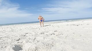 walking to the beach