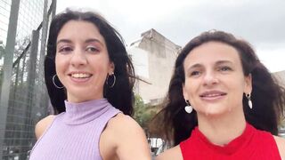 2 neighbors asked me to cum on their faces and went for a walk outside with cum on their faces