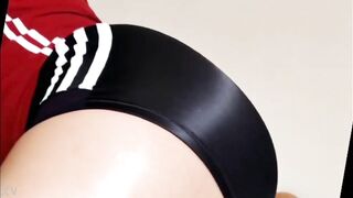 Miss Deane Traning in Spandex Shorts