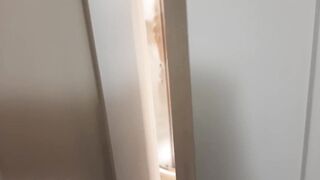 Step sister caught me wanking in the shower and let me screw her and cum in her butt