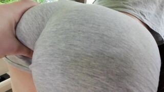 Stepsister's Hawt Shorts making me Insane but This babe solely allows Me to touch Her Butt