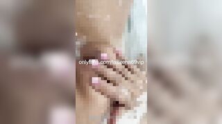 Bubble Bathroom With LaSirena69 And Her 10 Inch Sex-toy