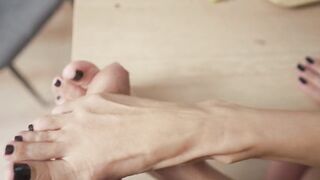 Foot Licking and Tugjob Jizz flow