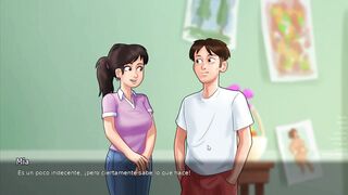 Agreeable stepsister in the washroom exposed taboo - summertume saga