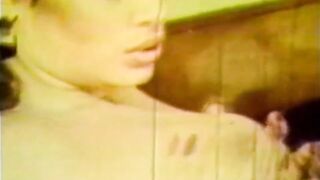 American Vintage Porn Episode with a Large Ebony Rod Screwing a White Snatch