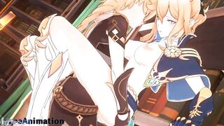 Genshin Impact Jean has sexy sex in her office