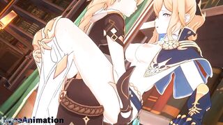 Genshin Impact Jean has sexy sex in her office