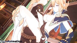 Genshin Impact Jean has sexy sex in her office