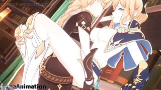 Genshin Impact Jean has sexy sex in her office