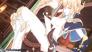 Genshin Impact Jean has sexy sex in her office