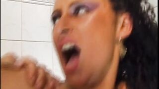 Hairless Snatch Grinding on Inflexible Shlong