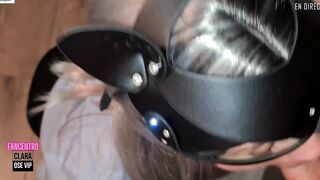 Pipe baveuse, gorge profonde et ejac dans la bouche pour cette femme de ménage bien salope-Clara Ose