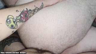 I bang 2 bears in the butt bareback and fill 'em one as well as the other with cum (Teaser)