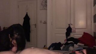 Sexy wife sucks jock