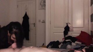 Sexy wife sucks jock