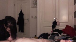 Sexy wife sucks jock