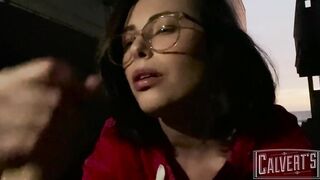 casey calvert real life sneaky public beach pov bj