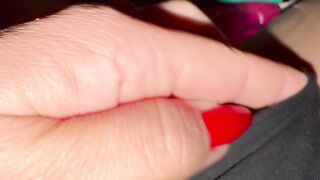 Large Love button Cums Hard on Sex-toy Corpulent Snatch Lips