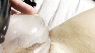 Vagina Pumping My Large Love button With My Recent Vagina Pump