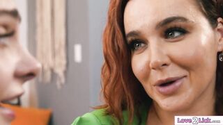 Stepmom Natasha Wonderful keeps seducing her stepdaughter Aften Opel until that babe gives in. The teen is facesitting the mother i'd like to fuck then fingers and licks her butt
