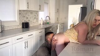 Small Student POUNDED in Kitchen