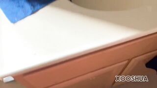 Youthful homosexual cumming secretly in the bath