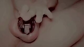 Casting call for a str8 Mexican stud for homosexual porn and this chab puts a cucumber in his butt.