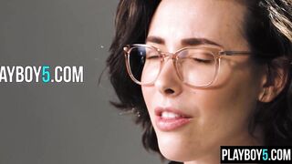 Hawt brunette hair Casey Calvert talks about masturbation and does it