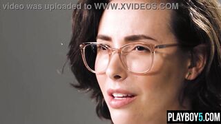 Hawt brunette hair Casey Calvert talks about masturbation and does it